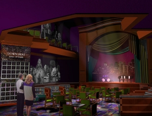 Raleigh Design relied on AST to sketch up 3D color renderings for their Downbeat Jazz Hall of Fame concept.