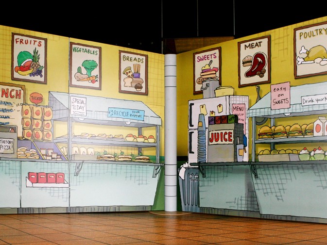 The Cafeteria set from Arthur's school.