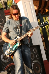 Ryan Newell of Sister Hazel was chosen to play the chords that would blow the gates to the park open.