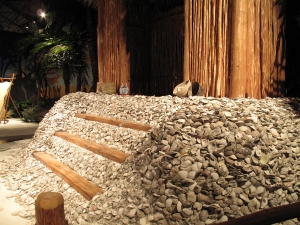 Our shell mound is hollow inside but strong enough to support the weight of two automobiles.