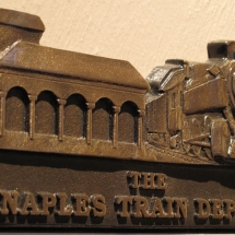 Every detail from the shape of the smoke stack on the Orange Blossom Special to the number of columns on the depot facade was important in this design by AST Exhibits.