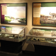 AST Exhibits created these artifact display cases for the Native People's Room at the Naples Depot Museum.