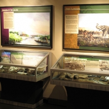 AST Exhibits created these artifact display cases for the Native People's Room at the Naples Depot Museum.