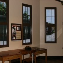 Every 10 minutes these old windows "recall" what they witnessed on January 7, 1927 as the Orange Blossom Special rumbled into the station for the first time.