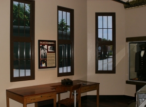 Every 10 minutes these old windows "recall" what they witnessed on January 7, 1927 as the Orange Blossom Special rumbled into the station for the first time.