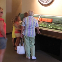 Trains are very popular with younger museum visitors. AST Exhibits designed these display cases to provide a great view for guests of all ages.