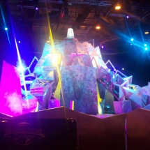 The finale of each episode involved scaling the 22 foot tall Aggro Crag.