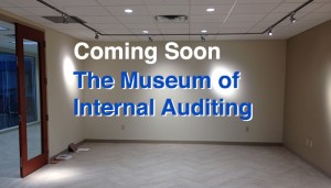 A partial view of the gallery that will house The Museum of Internal Auditing